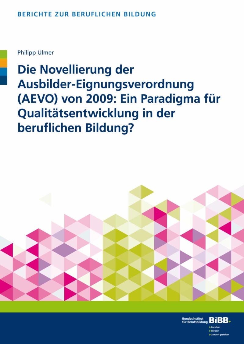 Die Novellierung der Ausbilder-Eignungsverordnung (AEVO) von 2009: Ein Paradigma für Qualitätsentwicklung in der beruflichen Bildung?