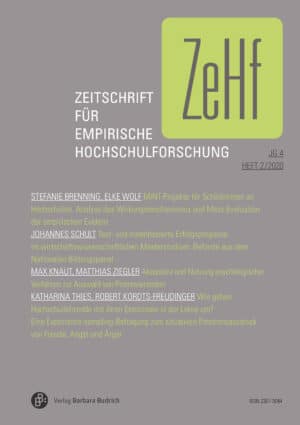 ZeHf – Zeitschrift für empirische Hochschulforschung 2-2020: Freie Beiträge
