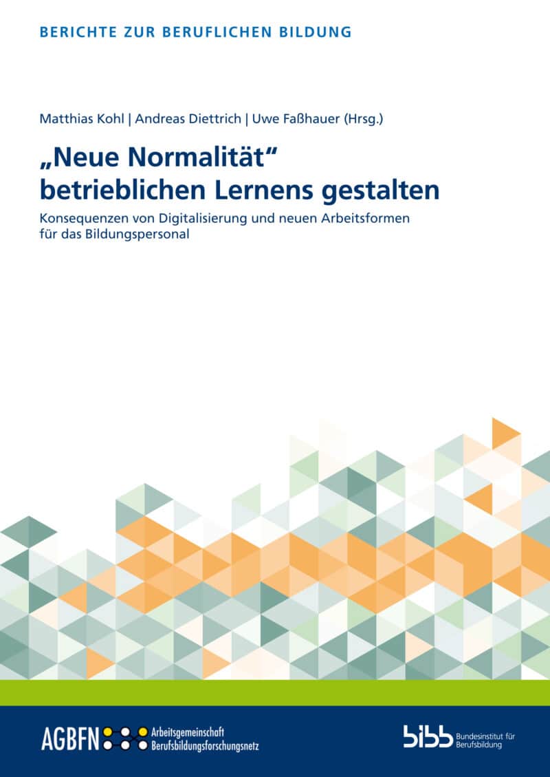 Matthias Kohl/Andreas Diettrich/Uwe Faßhauer (Hrsg.). ISBN: 978-3-8474-2927-2. Verlag Barbara Budrich. Reihe: Berichte zu beruflichen Bildung.