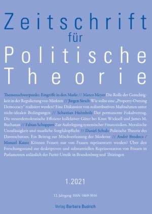 ZPTh – Zeitschrift für Politische Theorie 1-2021: Eingriffe in den Markt