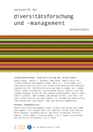 ZDfm – Zeitschrift für Diversitätsforschung und -management 1-2022: Digitalisierung der Arbeitswelt