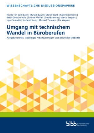 Cover: "Umgang mit technischem Wandel in Büroberufen"