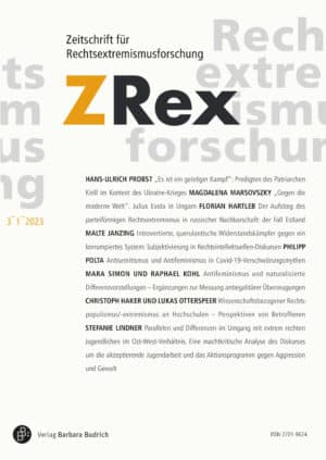 ZRex – Zeitschrift für Rechtsextremismusforschung 1-2023: Freie Beiträge