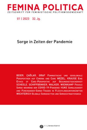 Femina Politica – Zeitschrift für feministische Politikwissenschaft 1-2023: Sorge in Zeiten der Pandemie