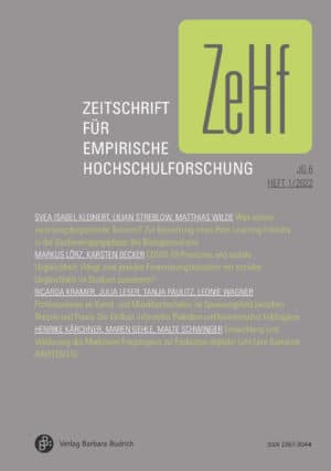 ZeHf – Zeitschrift für empirische Hochschulforschung 1-2022: Freie Beiträge