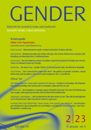 GENDER – Zeitschrift für Geschlecht, Kultur und Gesellschaft 2-2023: Politik in der Populärkultur