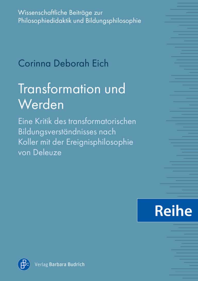 Cover der Reihe: Wissenschaftliche Beiträge zur Philosophiedidaktik und Bildungsphilosophie