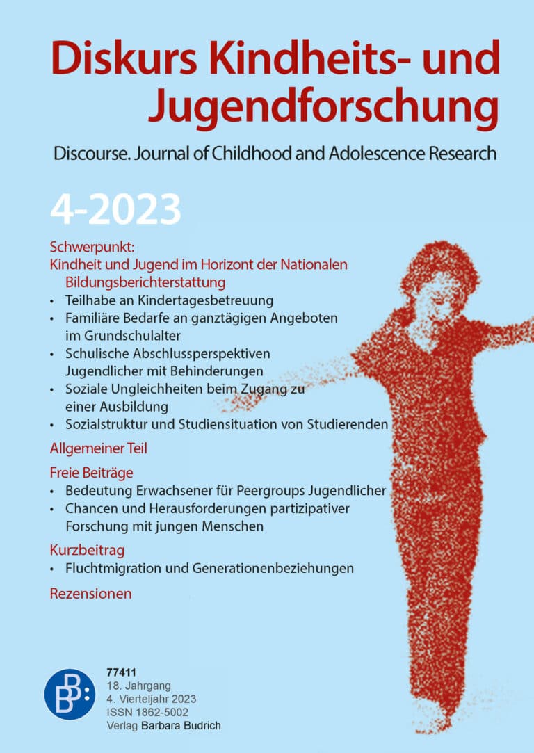 Diskurs Kindheits- und Jugendforschung / Discourse. Journal of Childhood and Adolescence Research 4-2023: Kindheit und Jugend im Horizont der Nationalen Bildungsberichterstattung