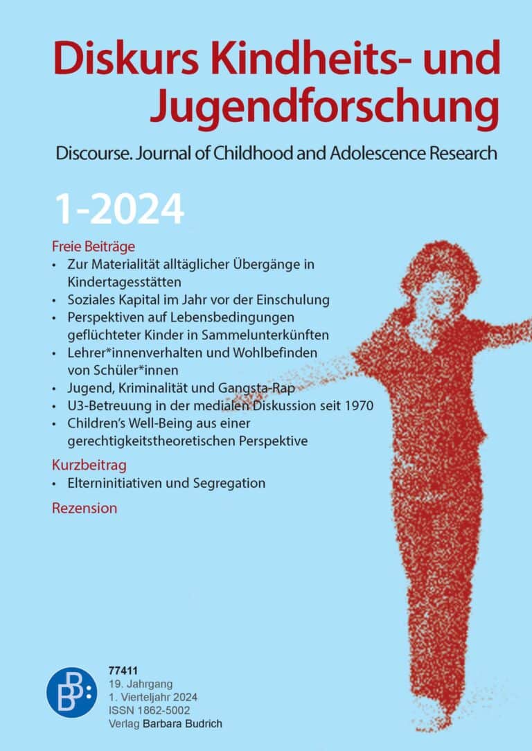 Diskurs Kindheits- und Jugendforschung / Discourse. Journal of Childhood and Adolescence Research 1-2024: Freie Beiträge