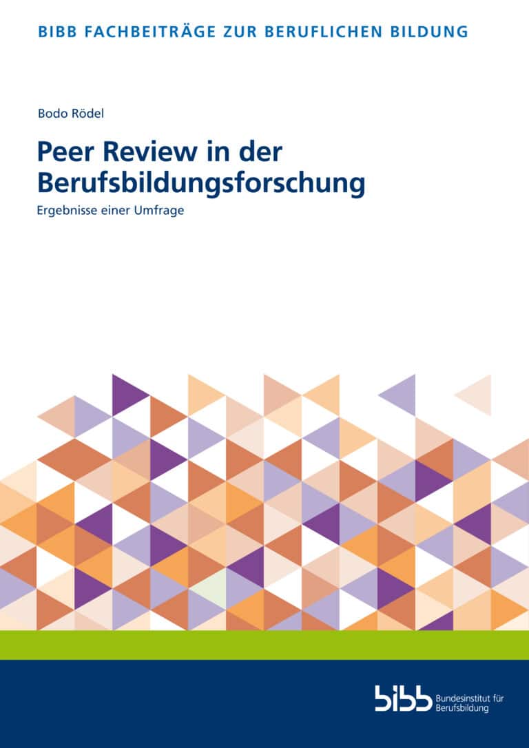 Cover: Peer Review in der Berufsbildungsforschung