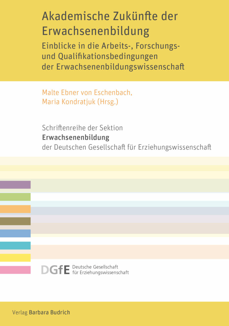 Cover: Akademische Zukünfte der Erwachsenenbildung