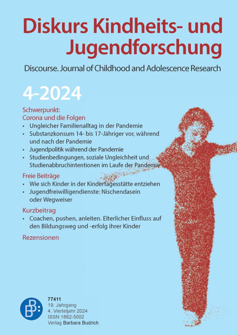 Diskurs Kindheits- und Jugendforschung / Discourse. Journal of Childhood and Adolescence Research 4-2024: Corona und die Folgen