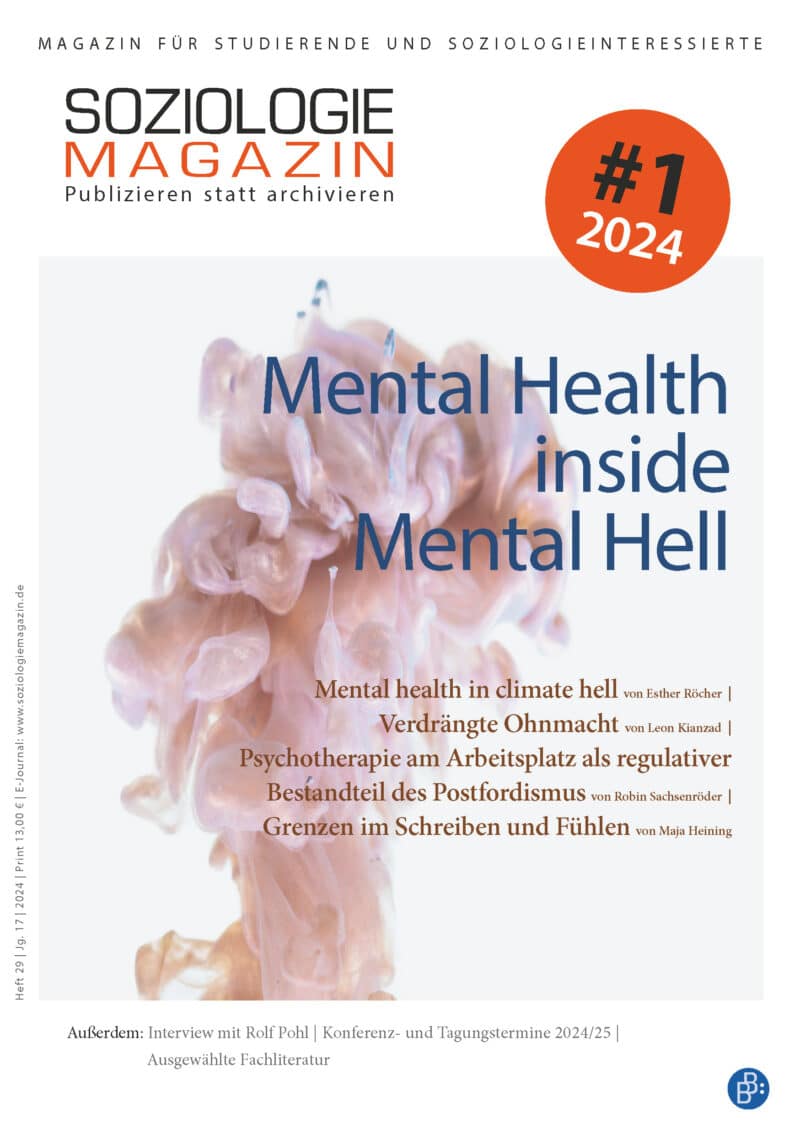 Soziologiemagazin 1-2024: Mental Health inside Mental Hell