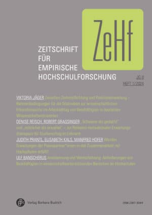 ZeHf – Zeitschrift für empirische Hochschulforschung 1-2024: Freie Beiträge
