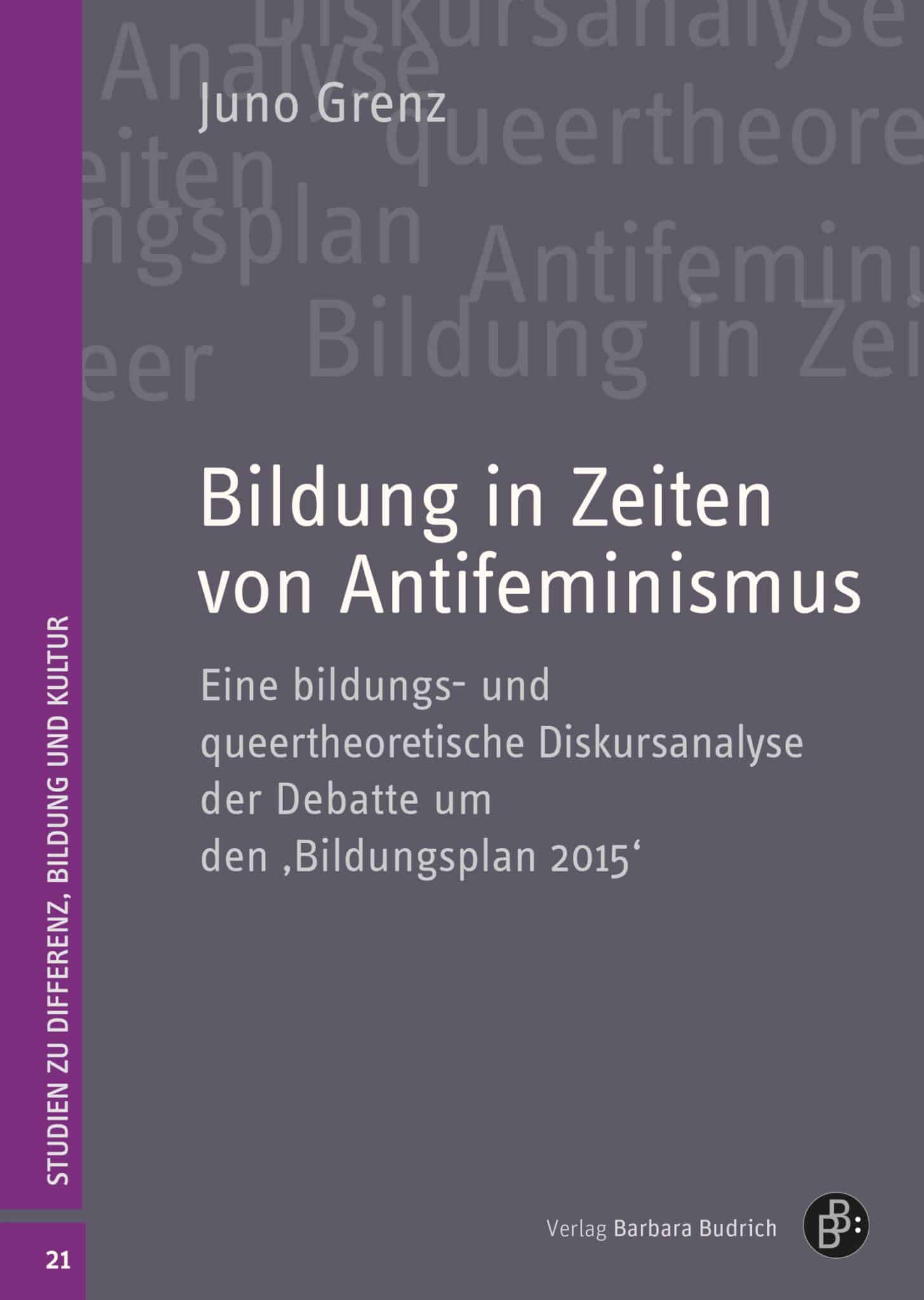 Cover: Bildung in Zeiten von Antifeminismus