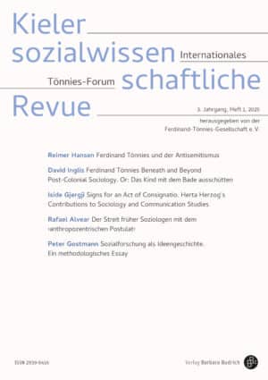 Kieler sozialwissenschaftliche Revue 1-2025: Freie Beiträge