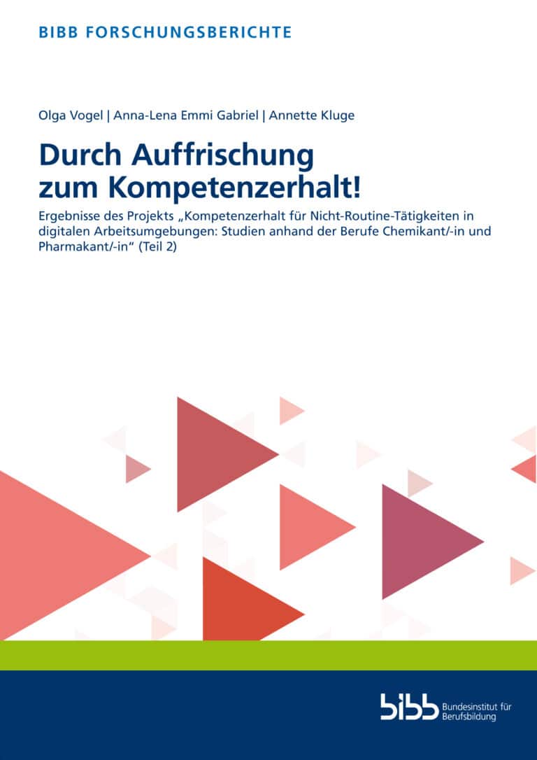 Cover: BIBB: Vogel u.a., Kompetent 2 (BIBB Forschungsberichte)