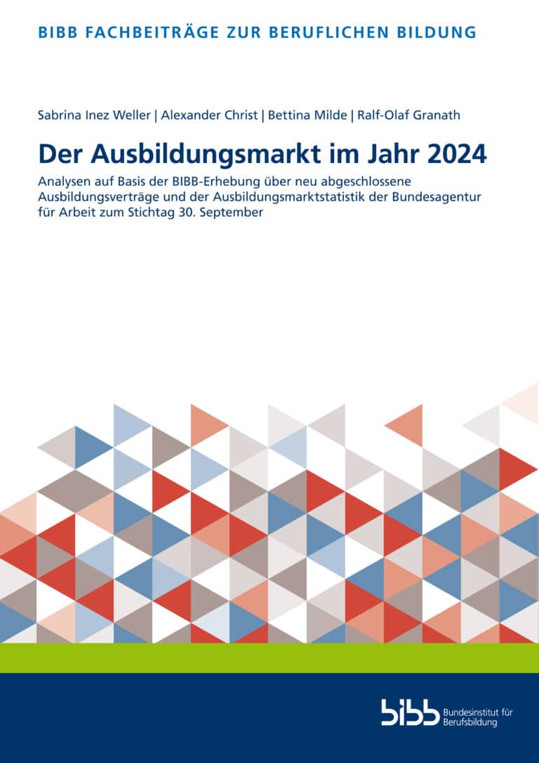 Cover: Der Ausbildungsmarkt im Jahr 2024