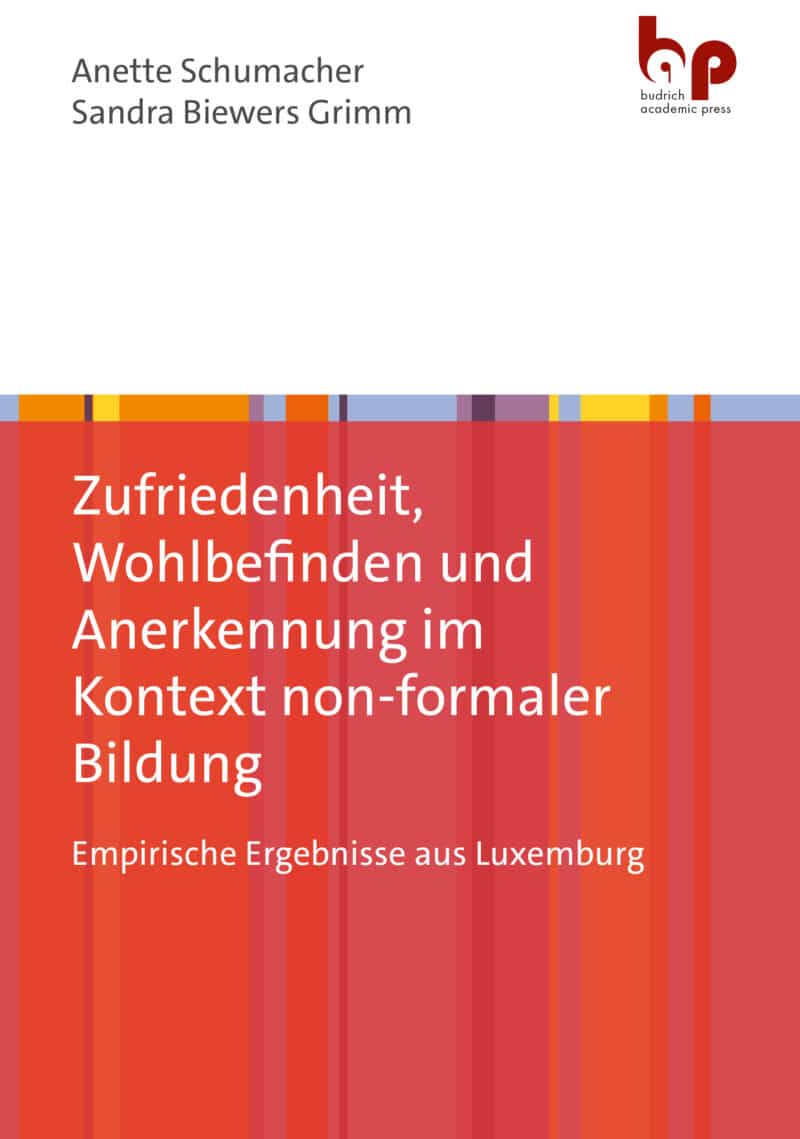 Cover: Zufriedenheit, Wohlbefinden und Anerkennung im Kontext non-formaler Bildung