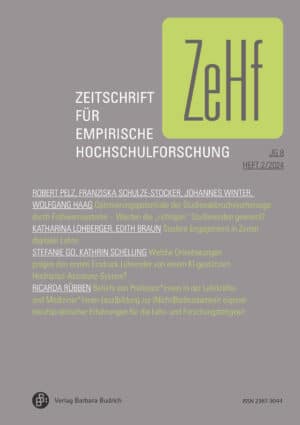 ZeHf – Zeitschrift für empirische Hochschulforschung 2-2024: Freie Beiträge