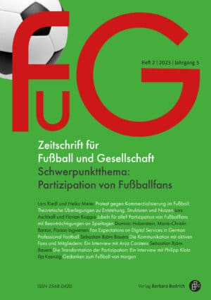 FuG – Zeitschrift für Fußball und Gesellschaft 2-2023: Partizipation von Fußballfans