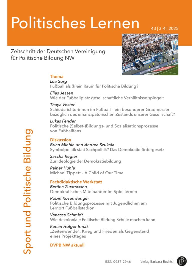 Politisches Lernen 3+4-2025: Sport und Politische Bildung