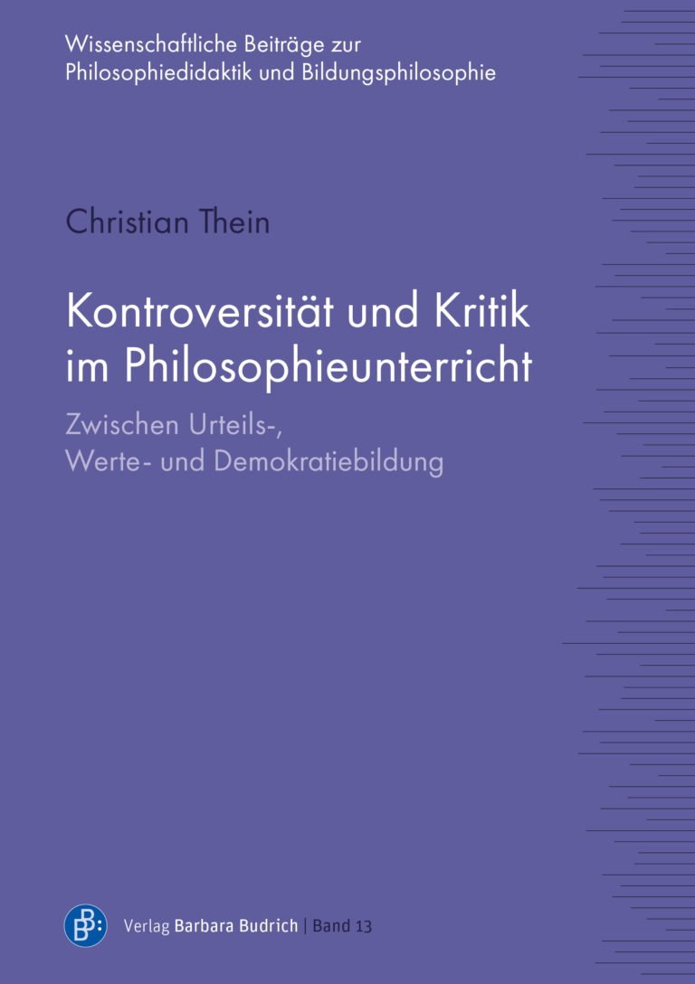 Cover: Kontroversität und Kritik im Philosophieunterricht