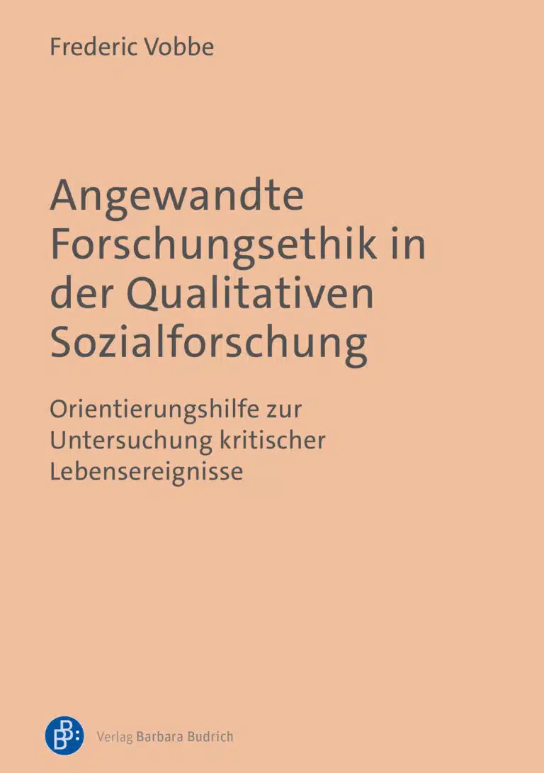 Cover: Angewandte Forschungsethik in der Qualitativen Sozialforschung
