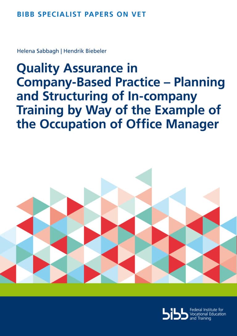 Cover: Quality Assurance in Company-Based Practice