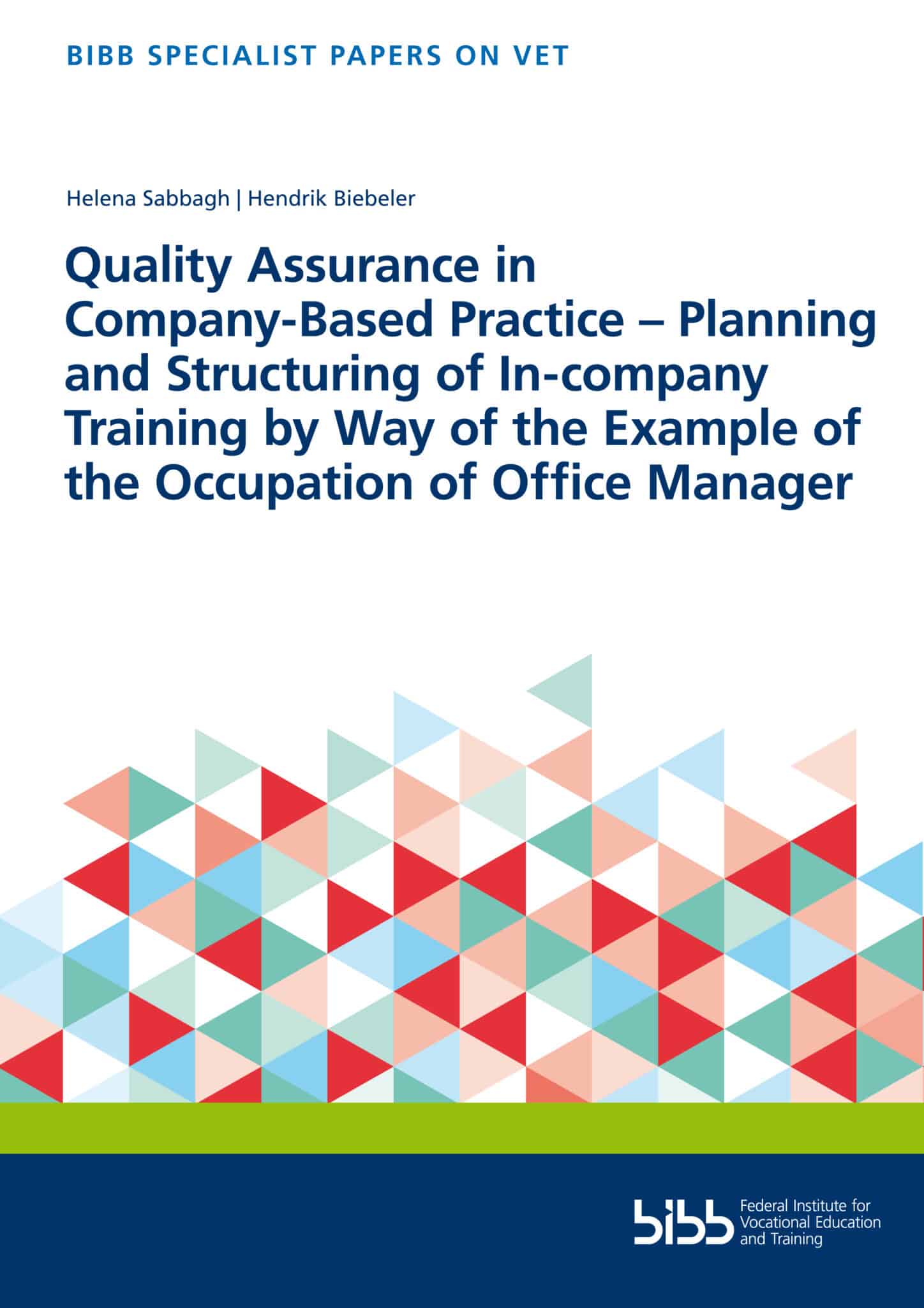 Cover: Quality Assurance in Company-Based Practice