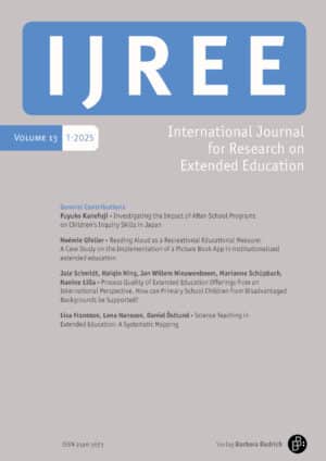 IJREE – International Journal for Research on Extended Education 1-2025: Free Contributions