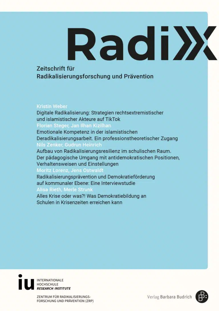 RadiX – Zeitschrift für Radikalisierungsforschung und Prävention 1-2026: Freie Beiträge